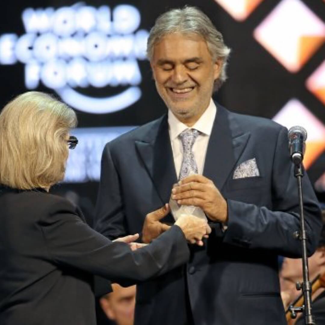 During the Opening Ceremony of the World Economic Forum 2015 in Davos (Switzerland),